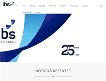 Tablet Screenshot of ibssistemas.com.br